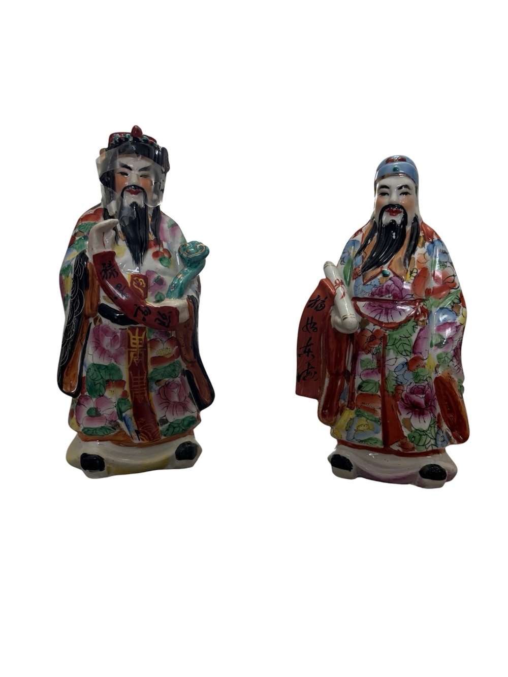 Vintage Chinese porcelain figurines, set of 2